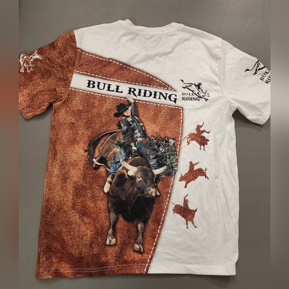 Chaos Monkey Bull Riding Graphic Tee - Picture 3 of 3